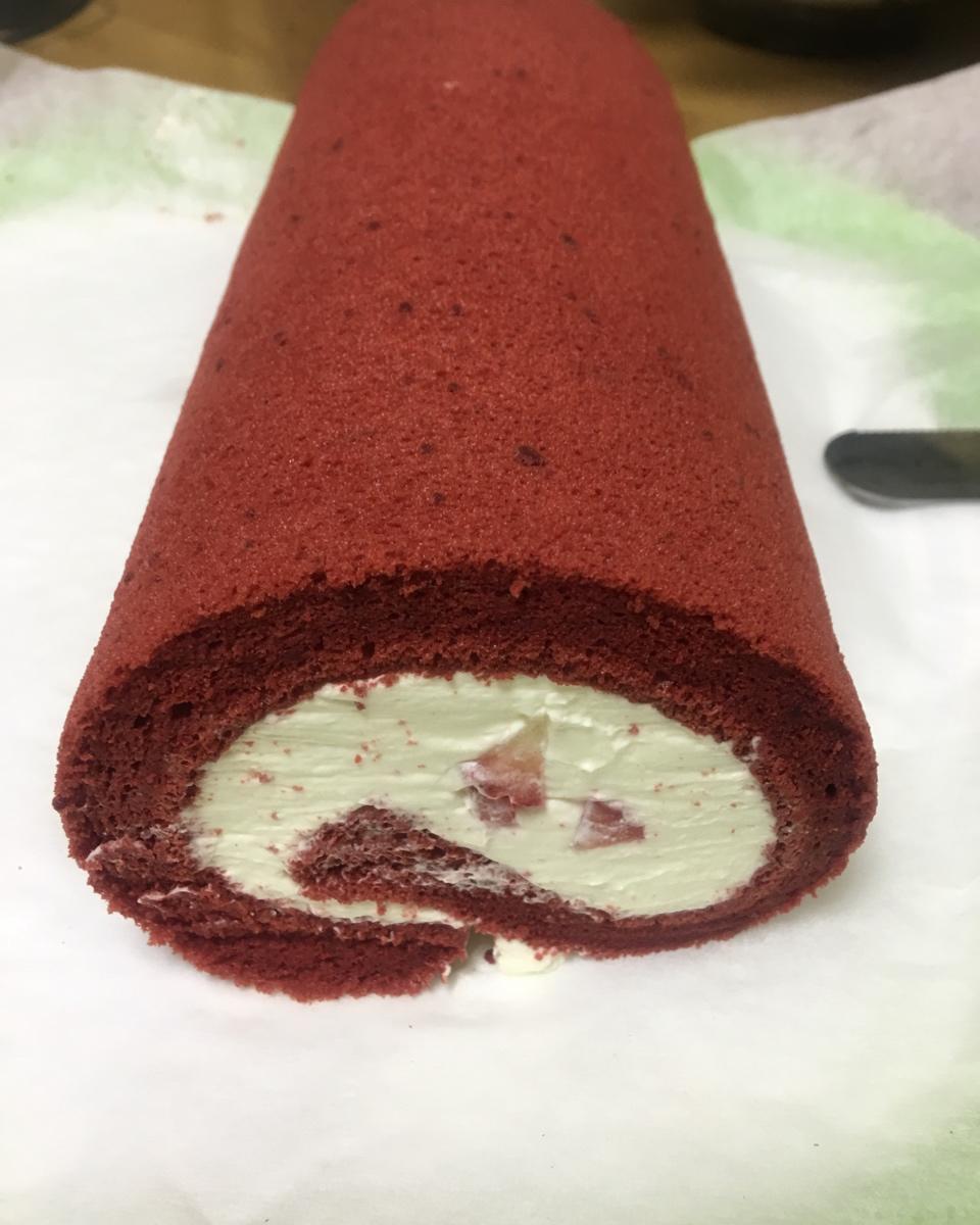 红丝绒蛋糕卷（超详细）