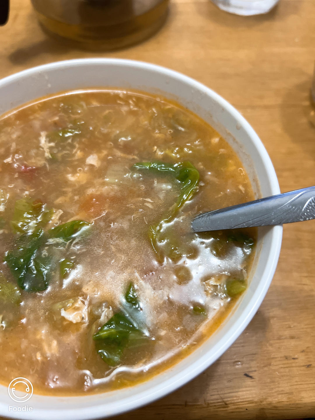 西红柿鸡蛋拌汤