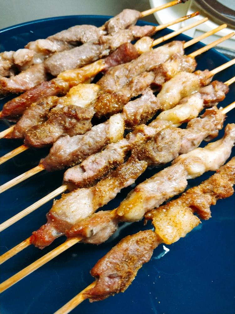 烤箱版烤羊肉串的做法