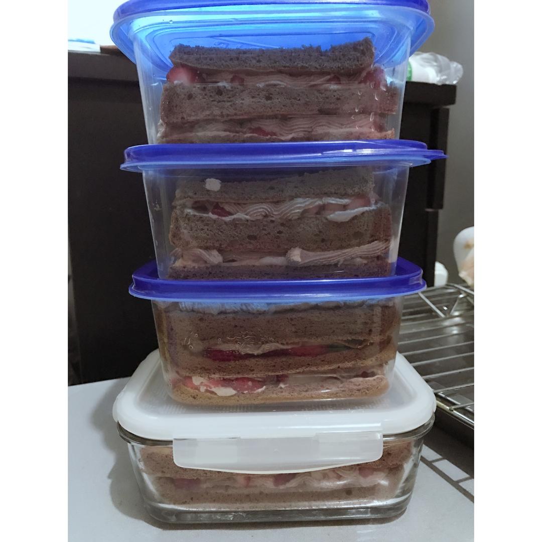 虎皮奶油盒子蛋糕