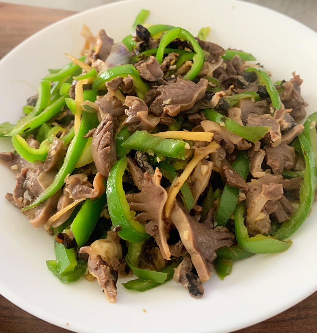 巨好吃的青椒炒鸡胗