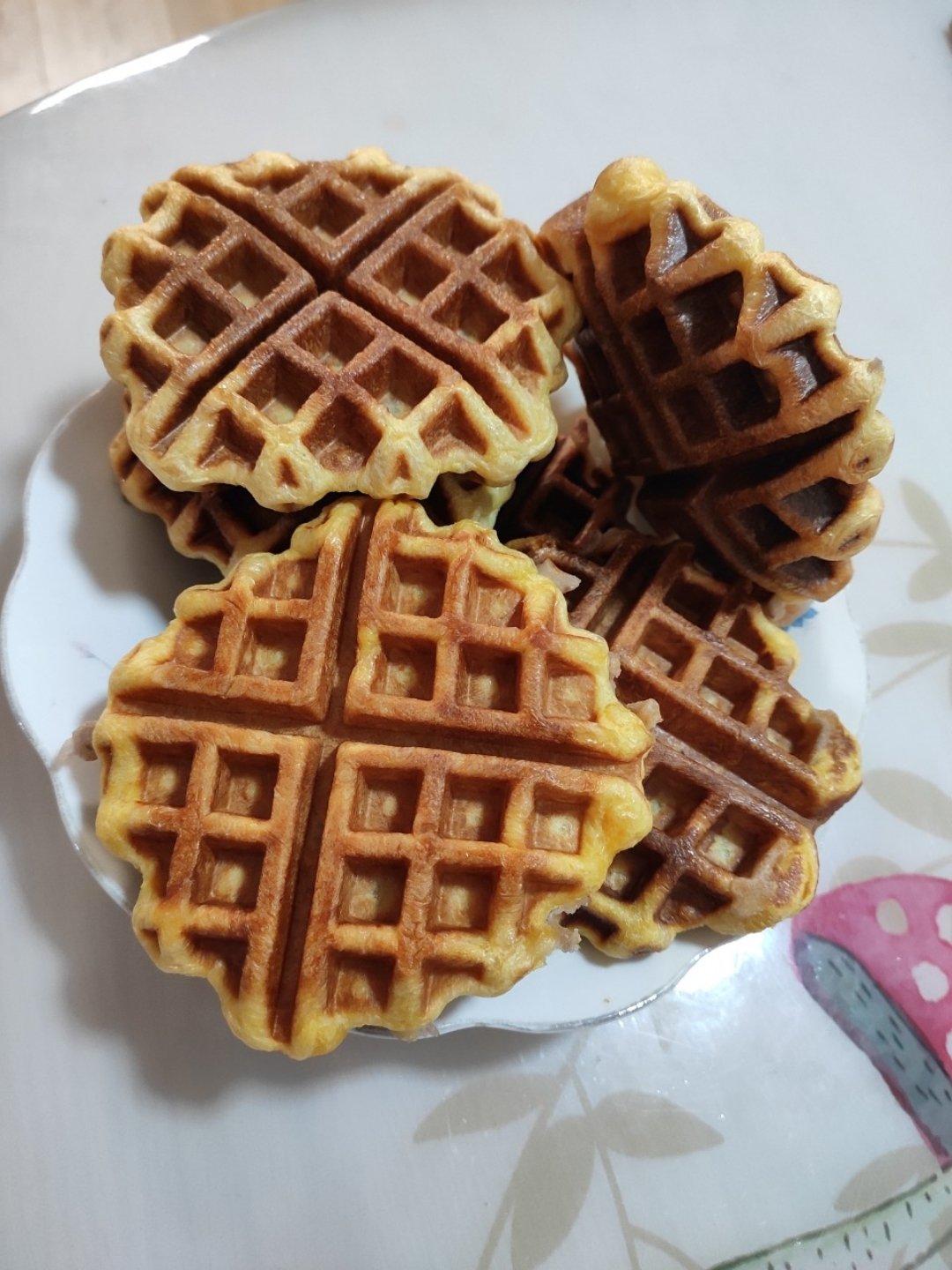 南瓜蜜豆华夫饼