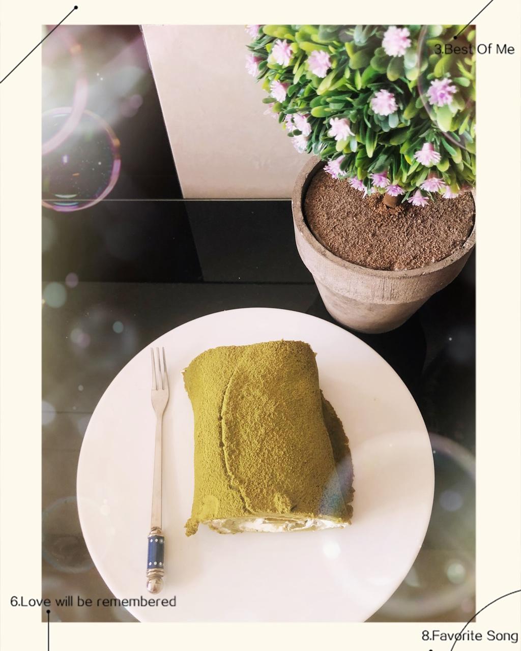 网红食谱│抹茶毛巾卷