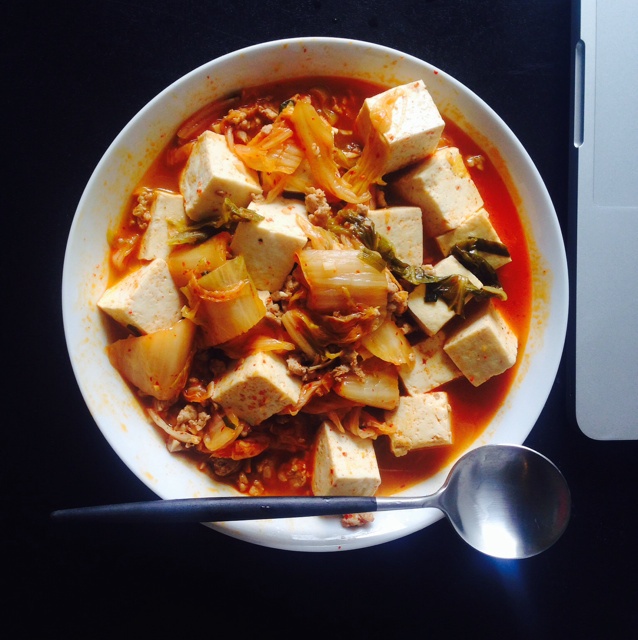 泡菜肉末豆腐