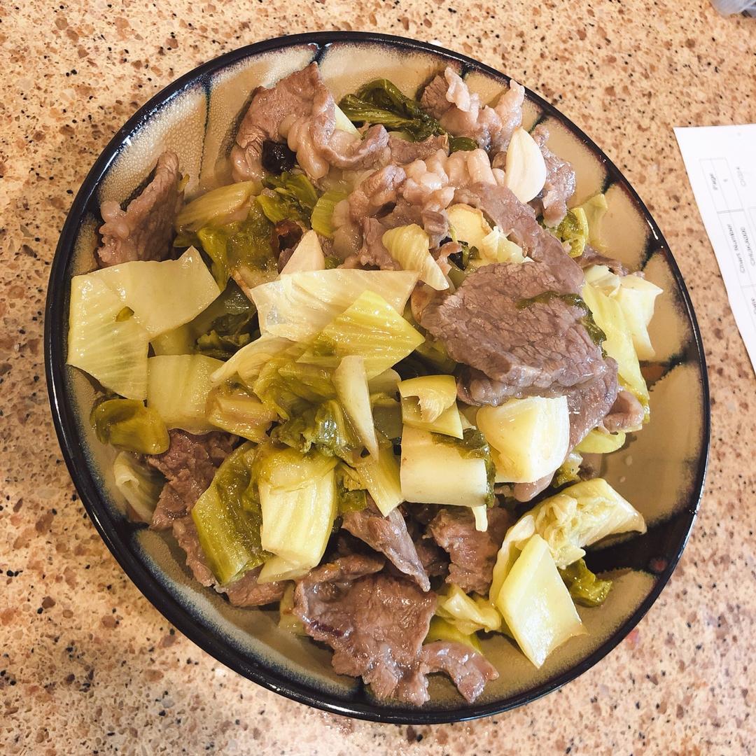 酸菜牛肉