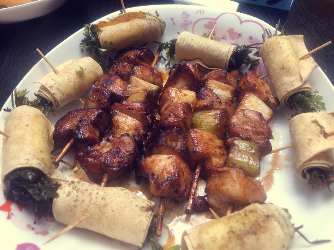 日剧里居酒屋必点菜，在家里做超级简单~和风鸡肉串