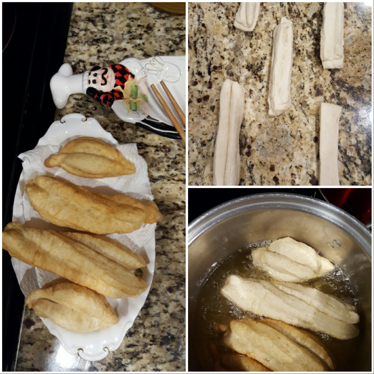 健康无添加不太蓬松的油条