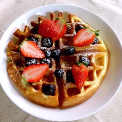 简单而且非常好吃的 优格华夫饼（酸奶华夫饼）