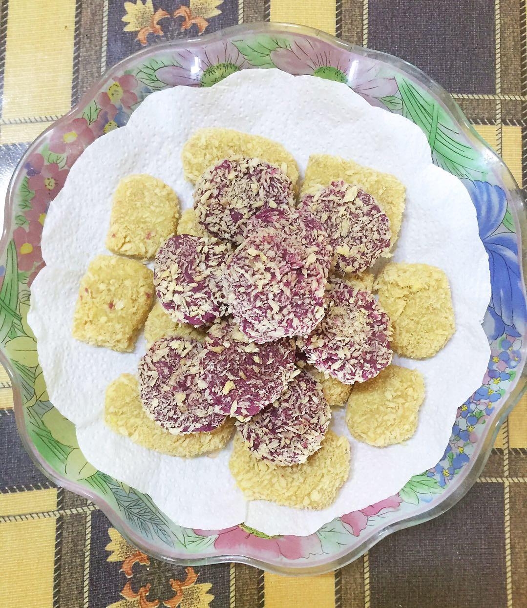烤箱版紫薯饼（红薯饼）