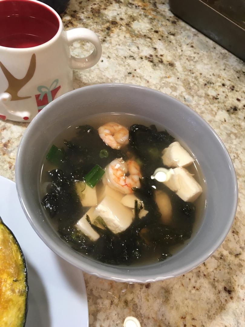 杜坎蛋白质日-豆腐虾仁紫菜汤