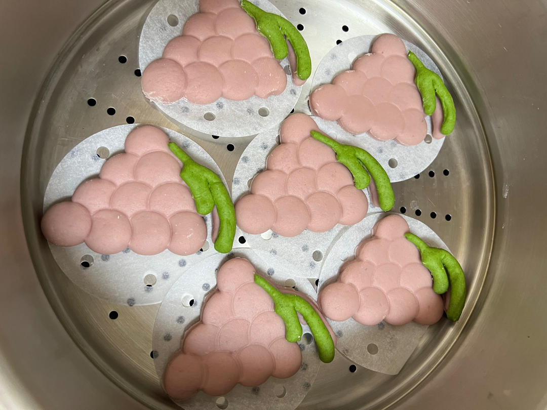 彩虹蔬菜汁馒头