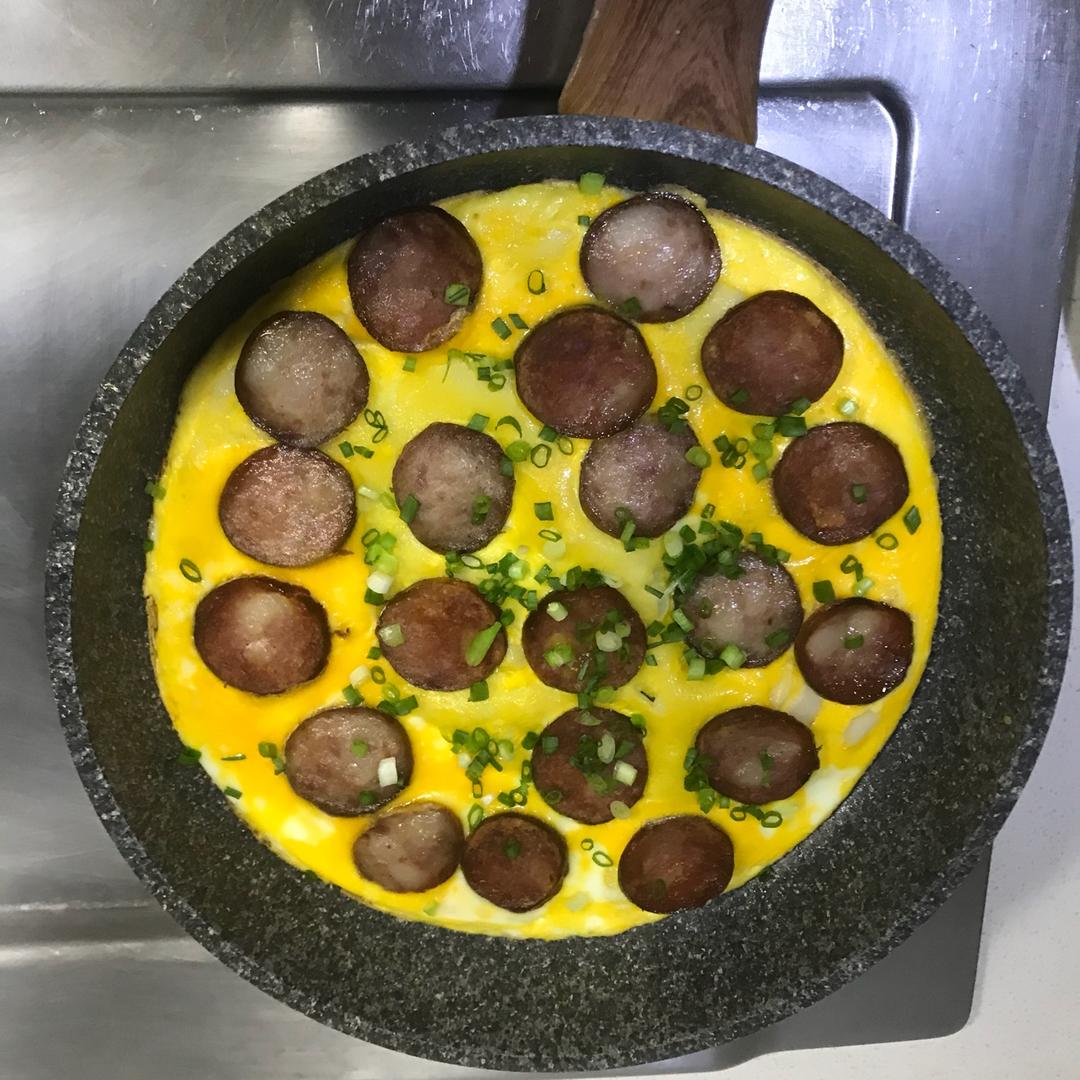 香肠（腊肠）鸡蛋煎饼