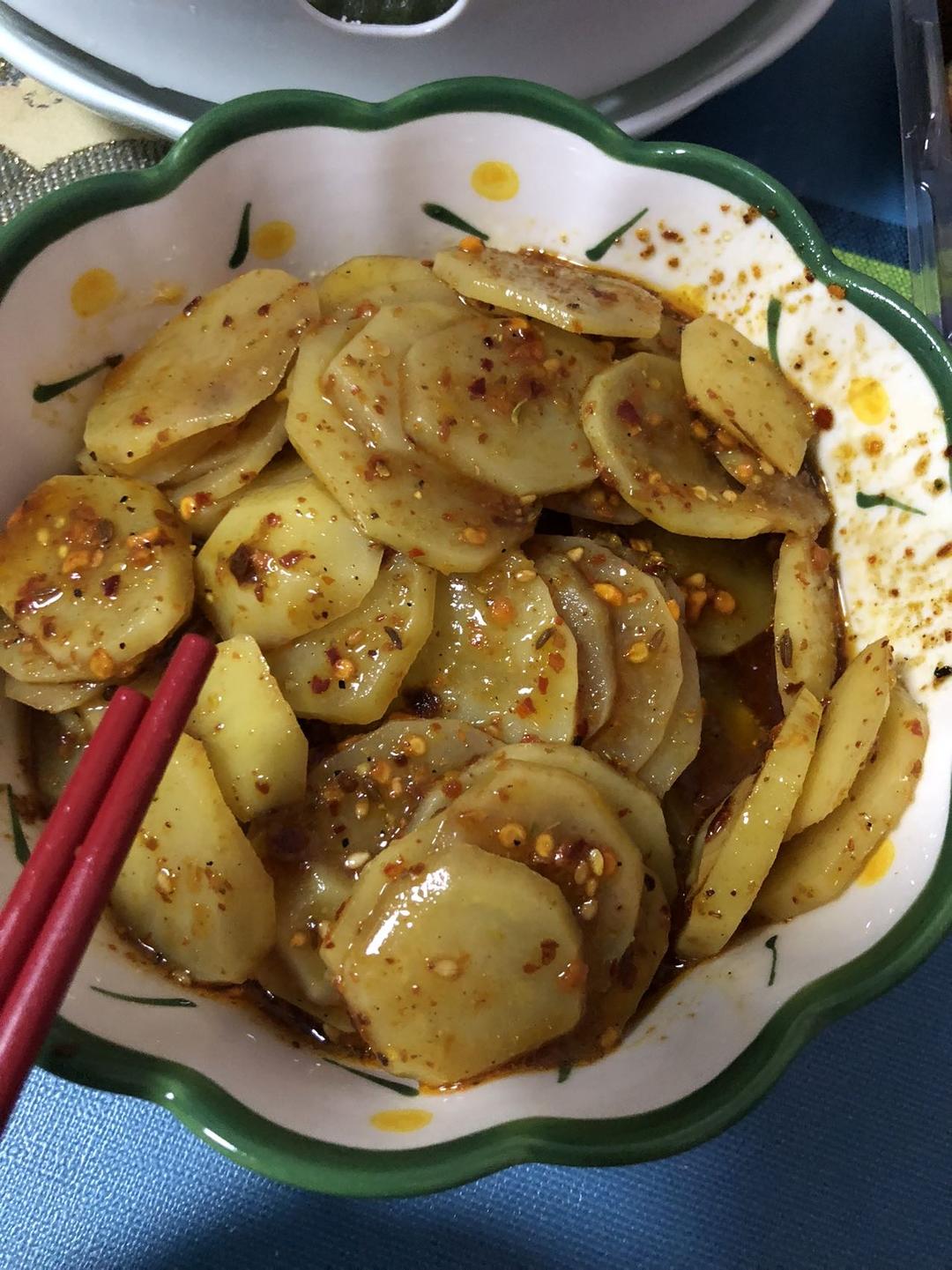 超级简单的香辣土豆片