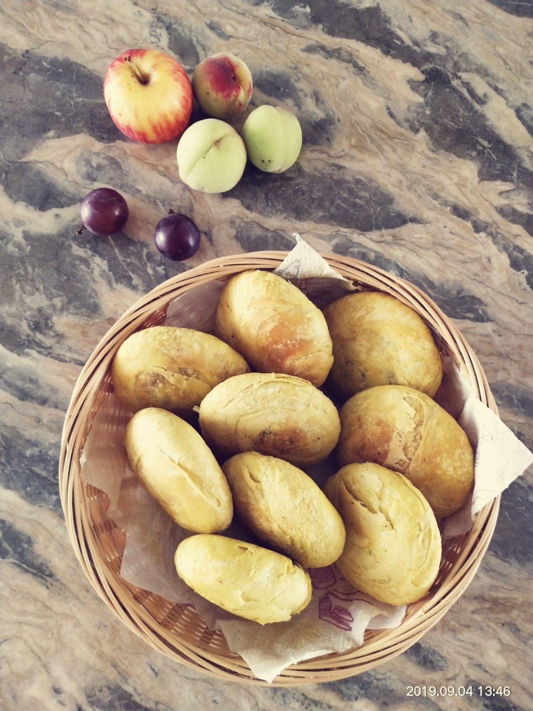不炒陷的绿豆/红豆酥饼