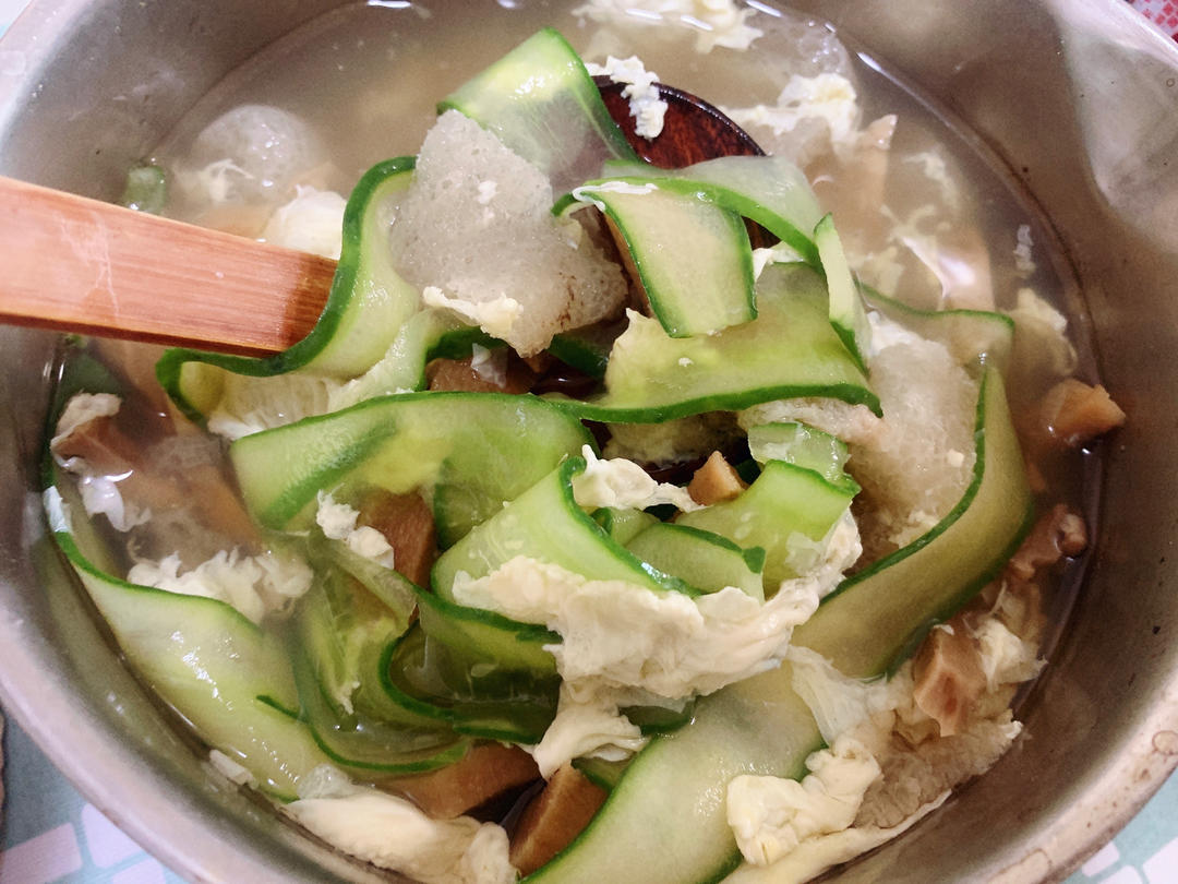 竹荪干贝黄瓜汤