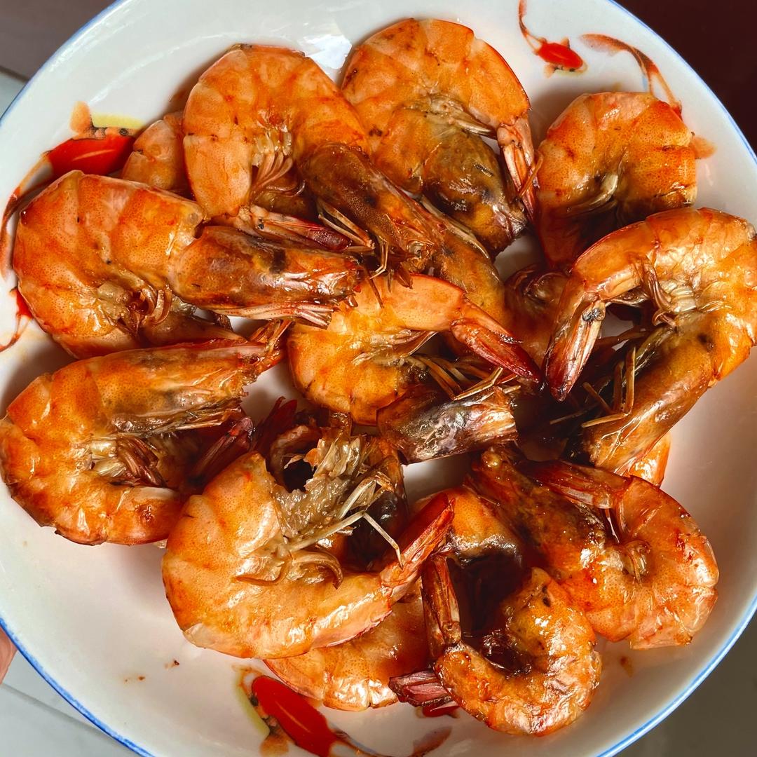 零厨艺的空气炸锅炸虾（无油版）的做法 步骤4