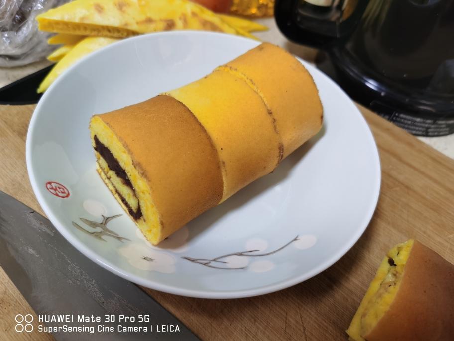 电饼铛版红豆蛋糕卷