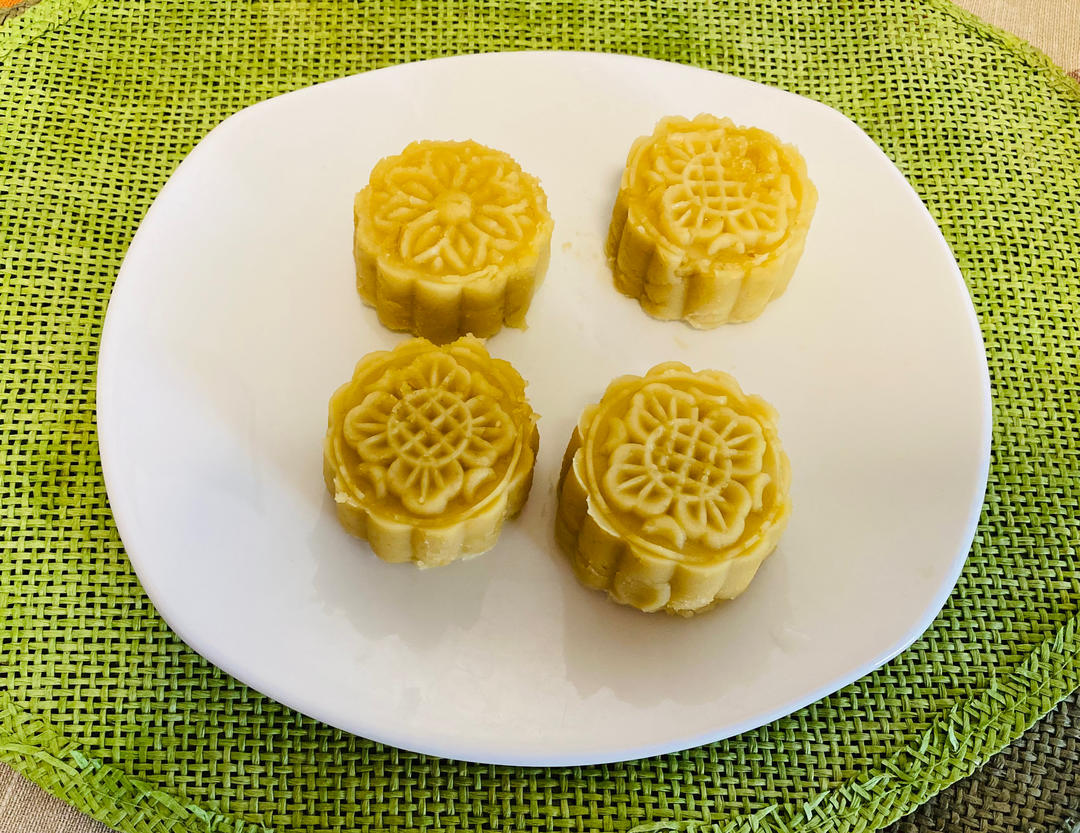 懒汉免炒绿豆沙(绿豆糕)