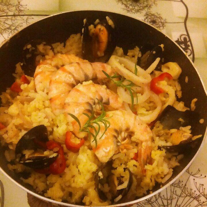 意式藏红花海鲜饭 seafood and saffron risotto