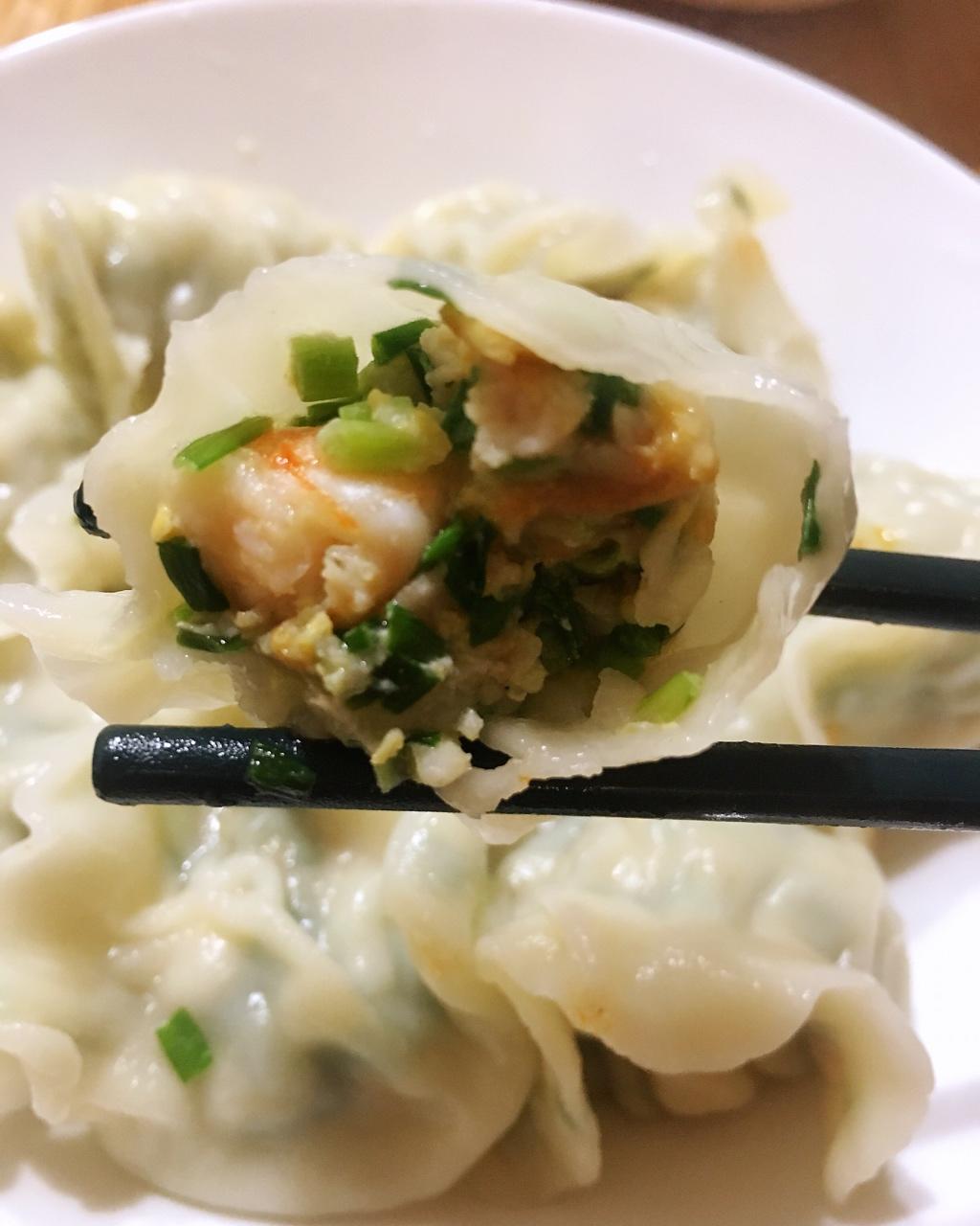 韭菜鸡蛋虾仁三鲜饺子
