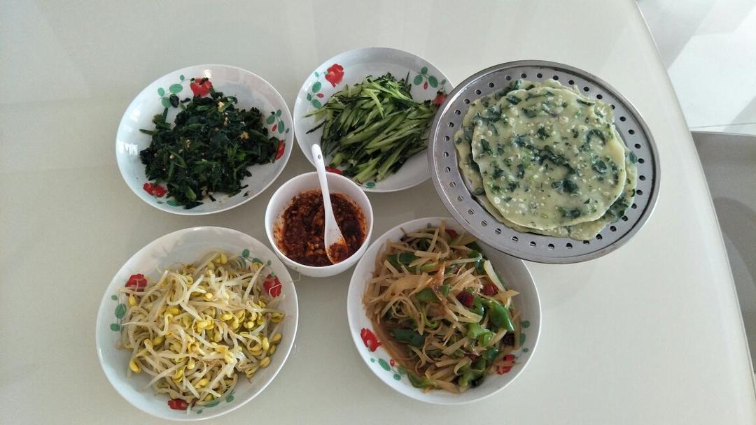 煎饼卷菜