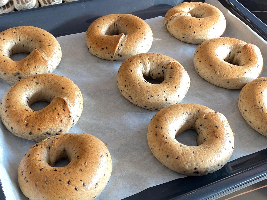 钻石纹低糖无油快手原味贝果-上班族福音