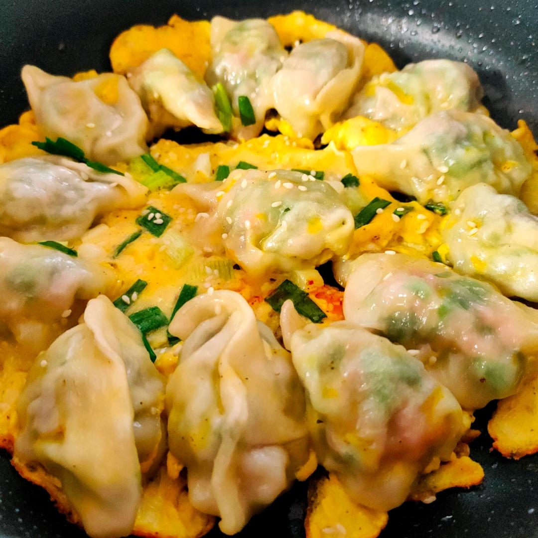 懒人快手抱蛋煎饺