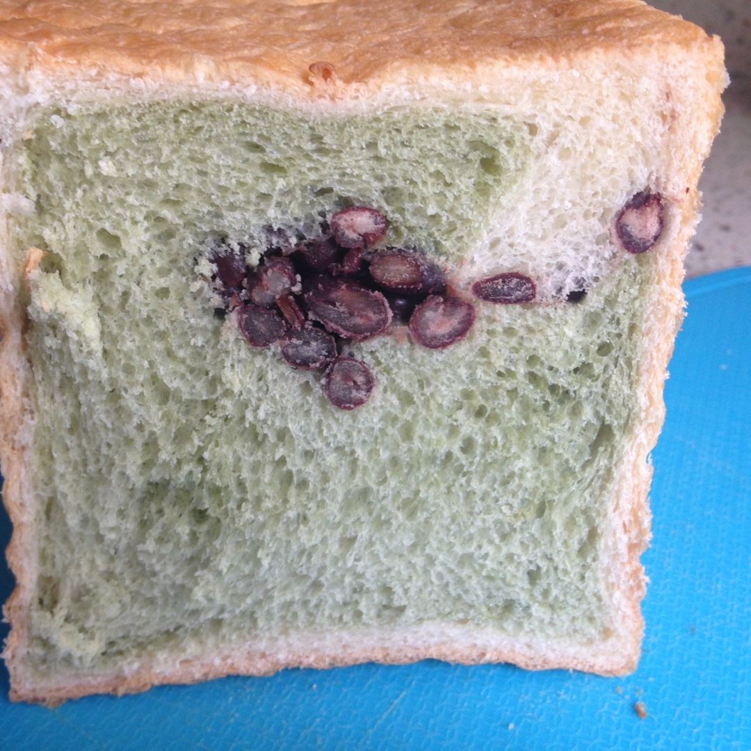 抹茶蜜豆吐司