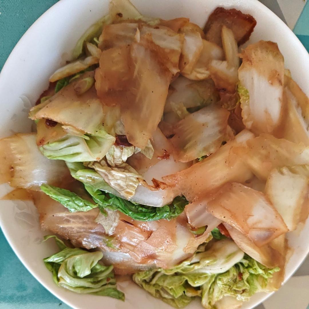 最容易的家常菜之——清炒大白菜