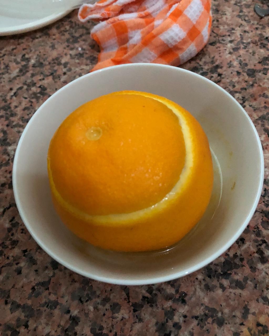 夜咳嗽盐蒸橙子