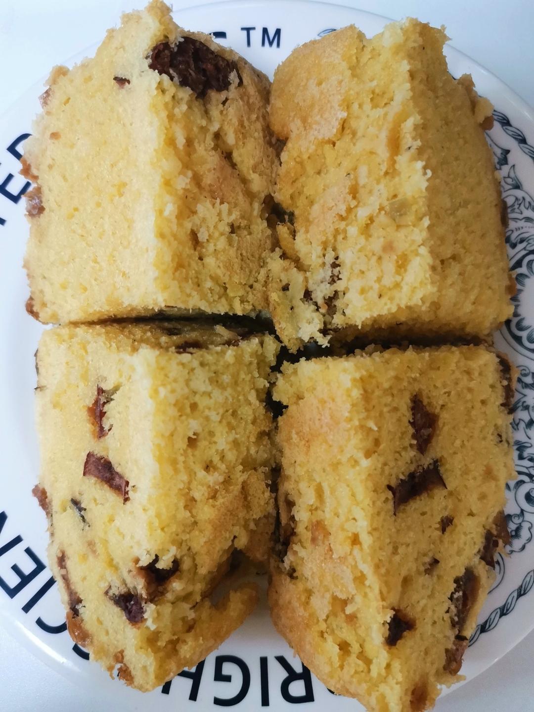 玉米面鸡蛋发糕（零失败）