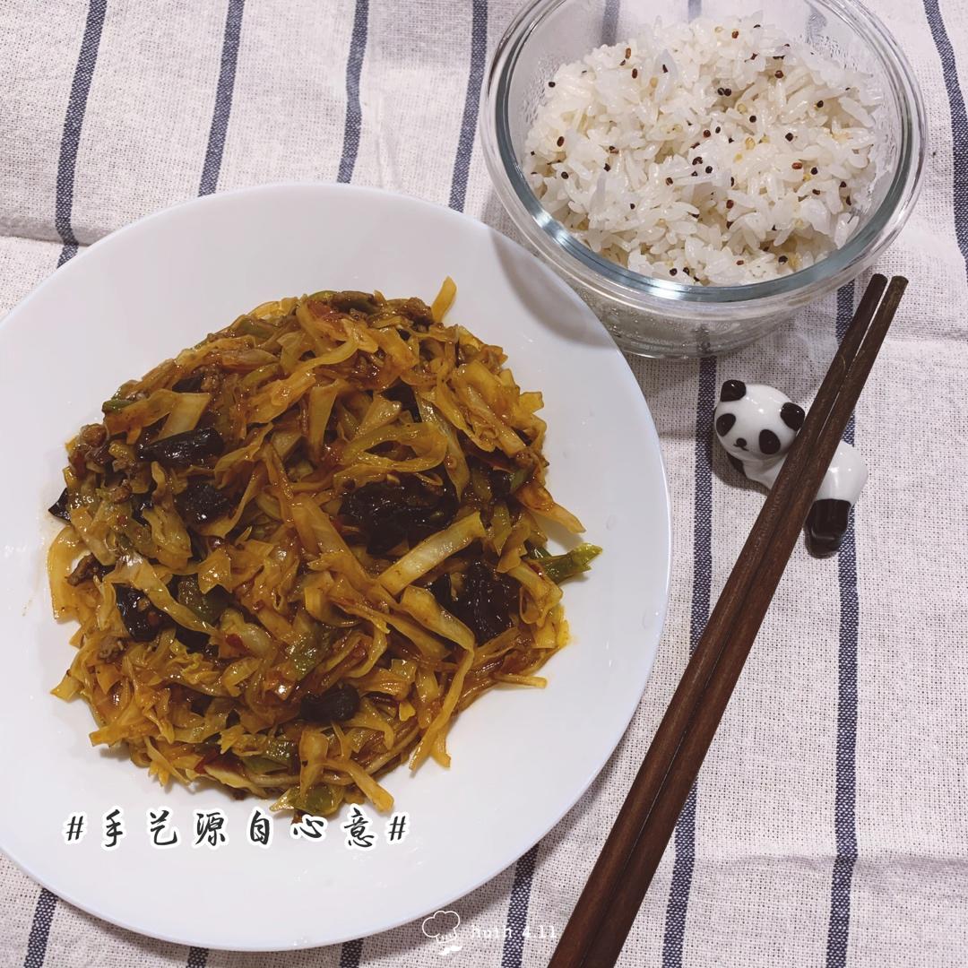 圆白菜炒粉条