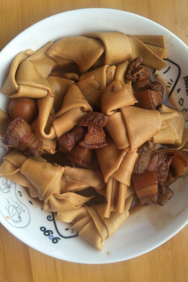 千张结烧肉
