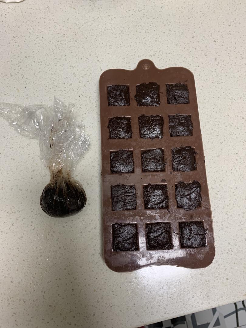 md_wl做的可可粉自制黑巧克力