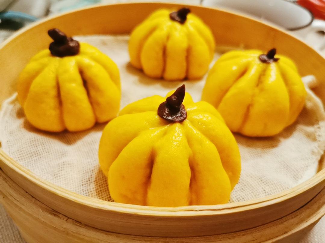 【原创】万圣节南瓜紫薯包