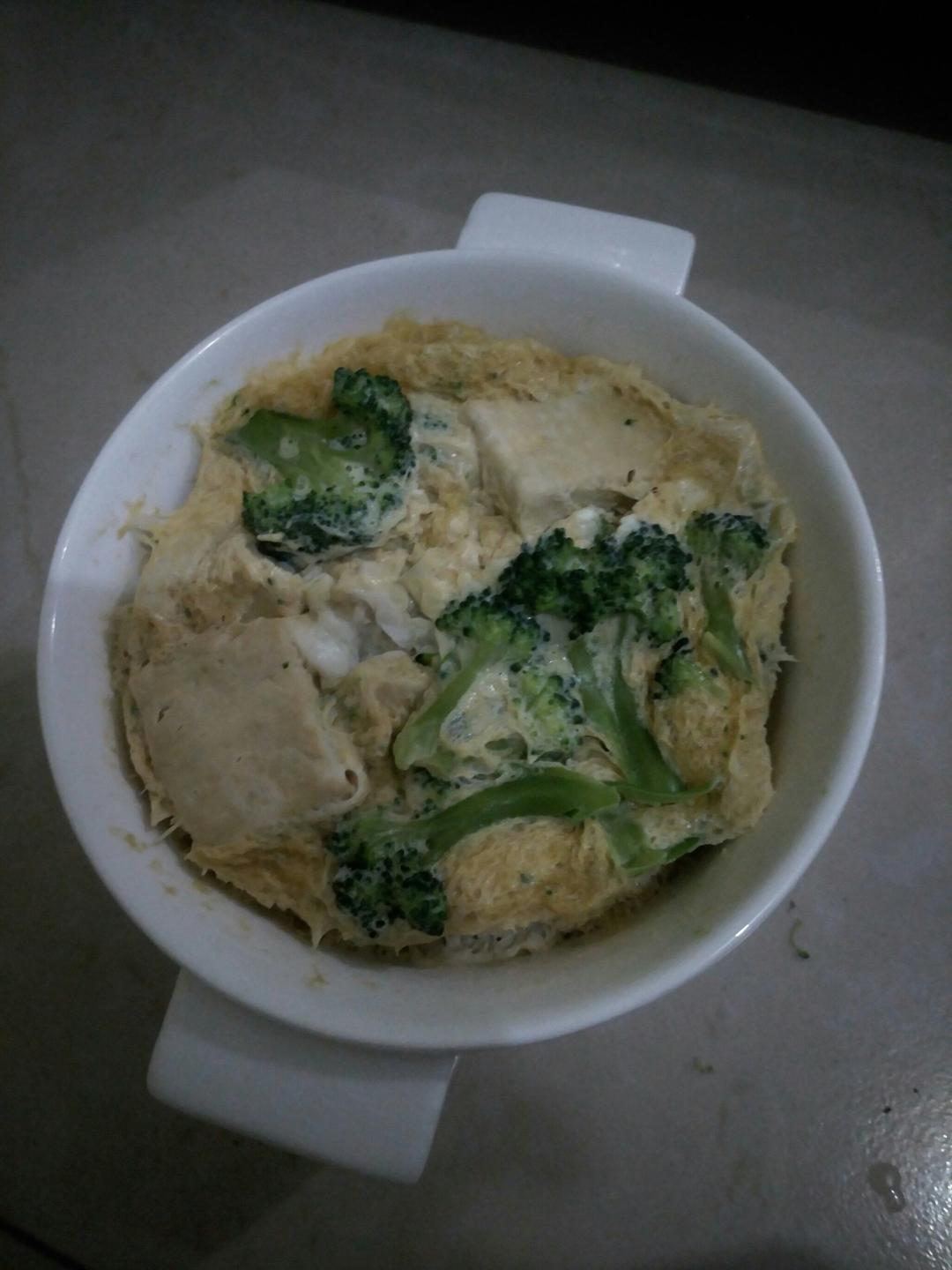 五分钟鸡蛋豆腐羹（附盒装豆腐脱模大法！）