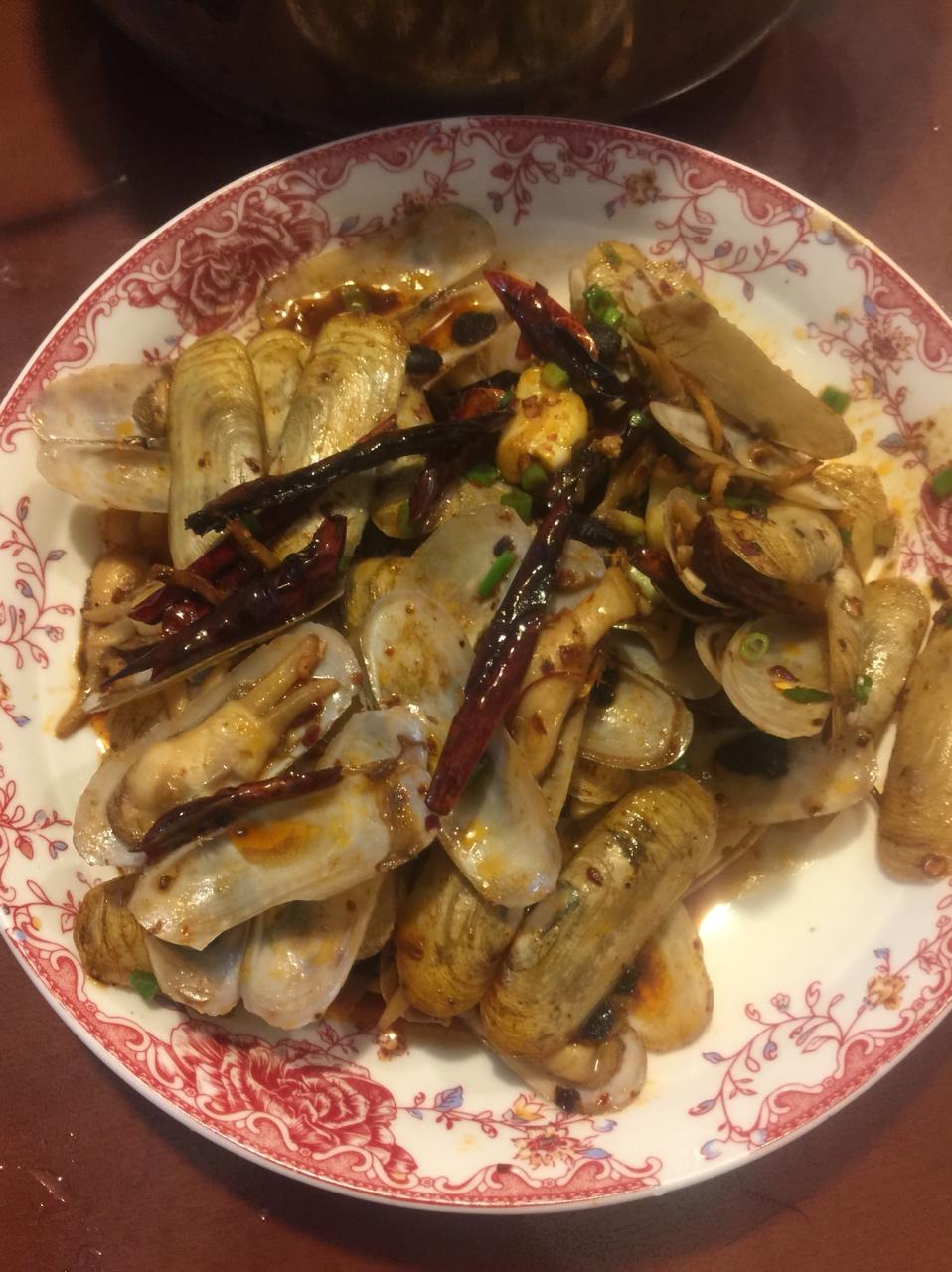 爆炒蛏子
