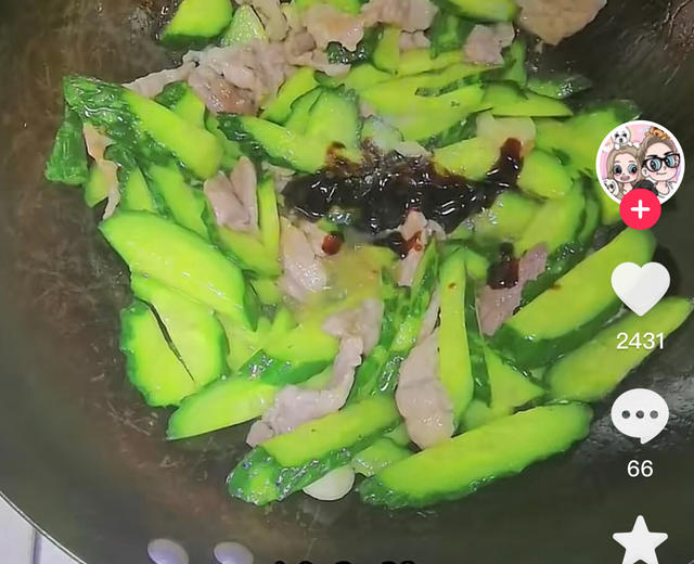 青瓜炒肉