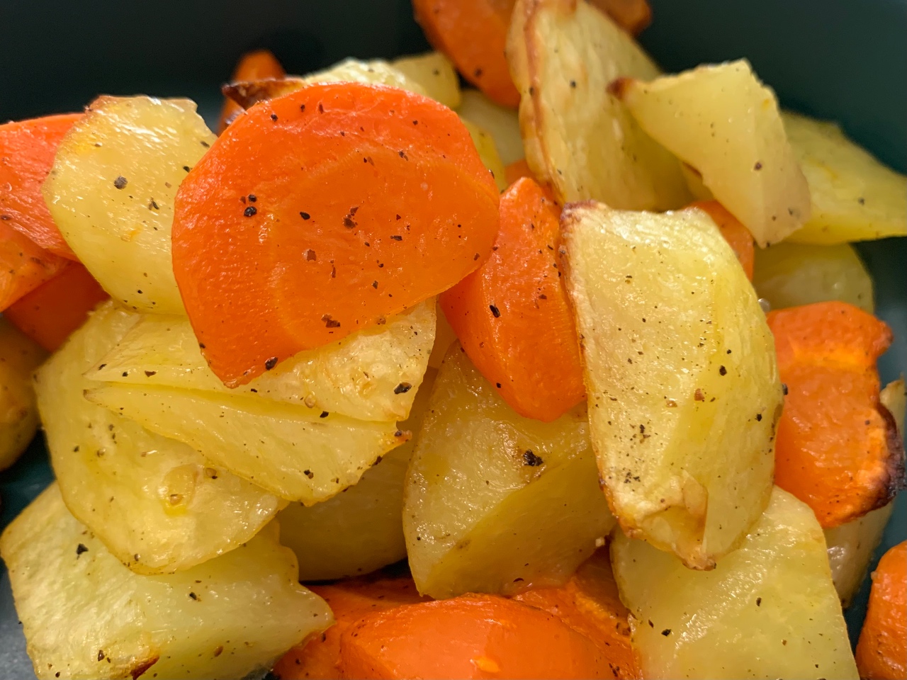 烤土豆胡萝卜--烤箱版