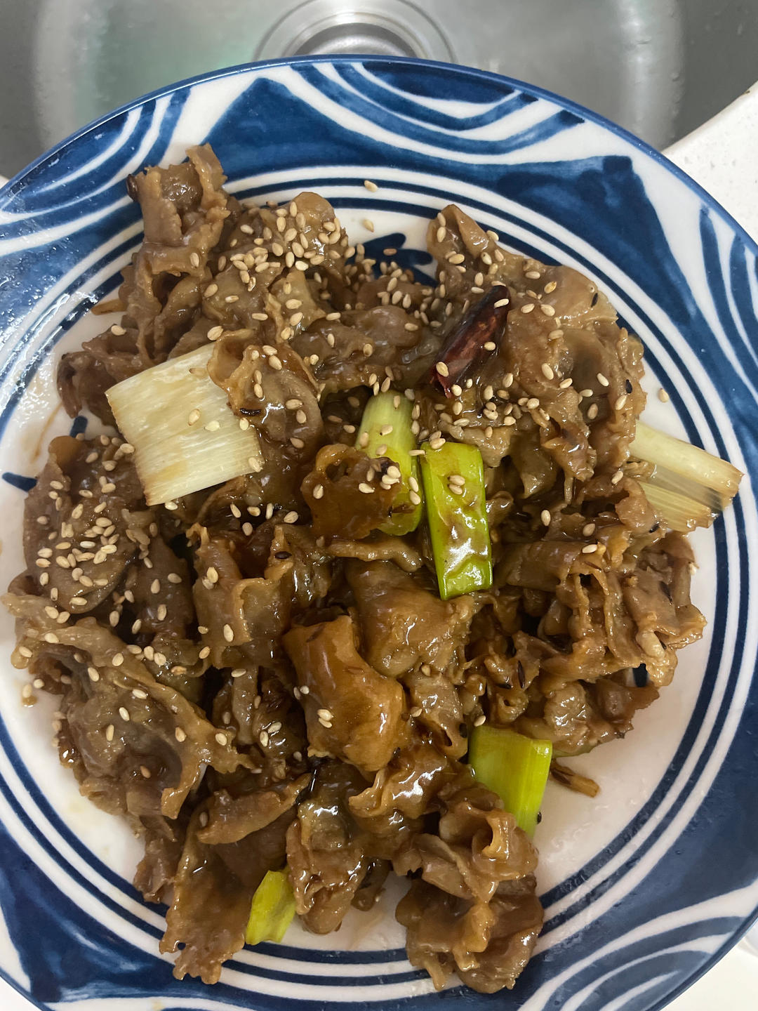 葱爆孜然羊肉卷