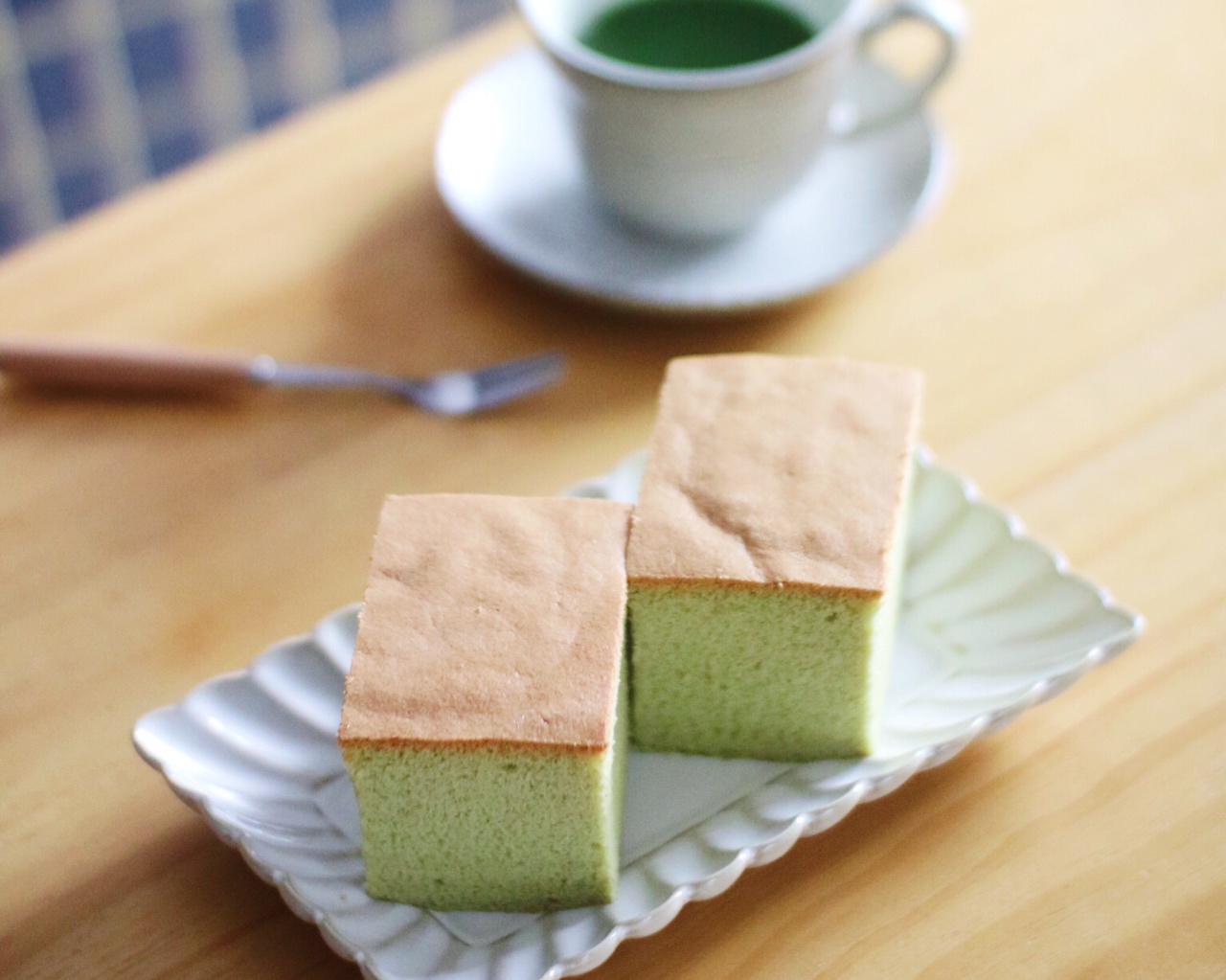 日式玄米茶古早味蛋糕的做法
