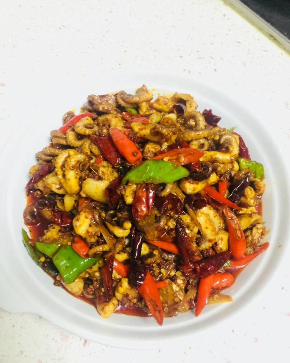 香辣酱爆鱿鱼干