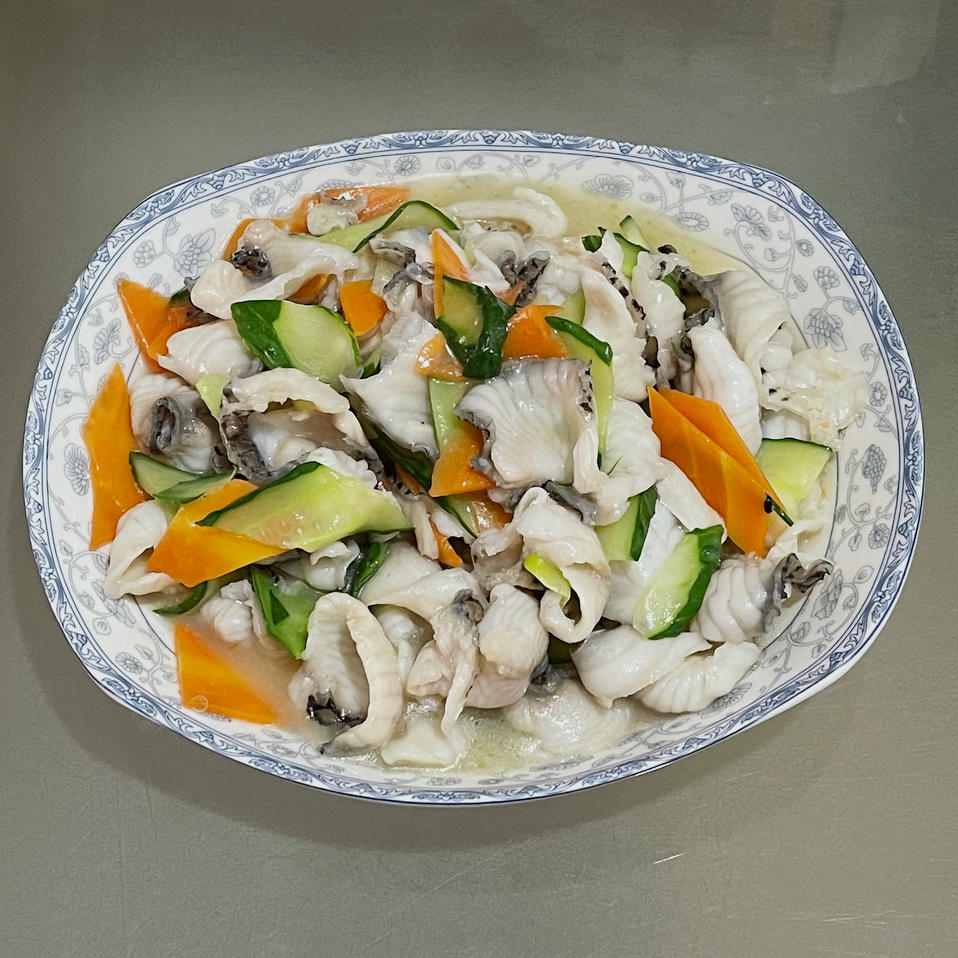 传统鲁菜滑溜鱼片