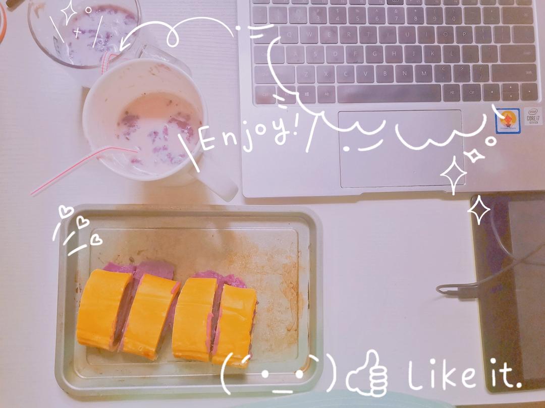 芋泥蛋糕卷（附芋泥做法）