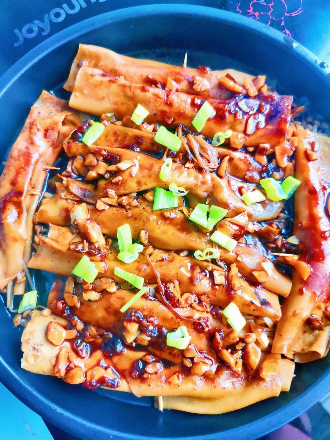 比肉还好吃的金针菇豆皮卷