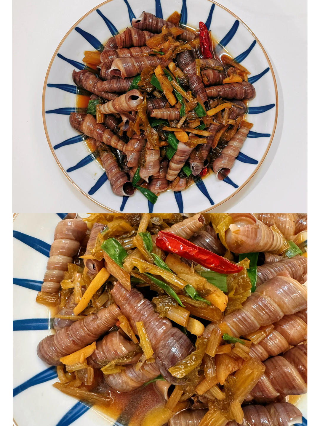 酸菜钉螺的做法