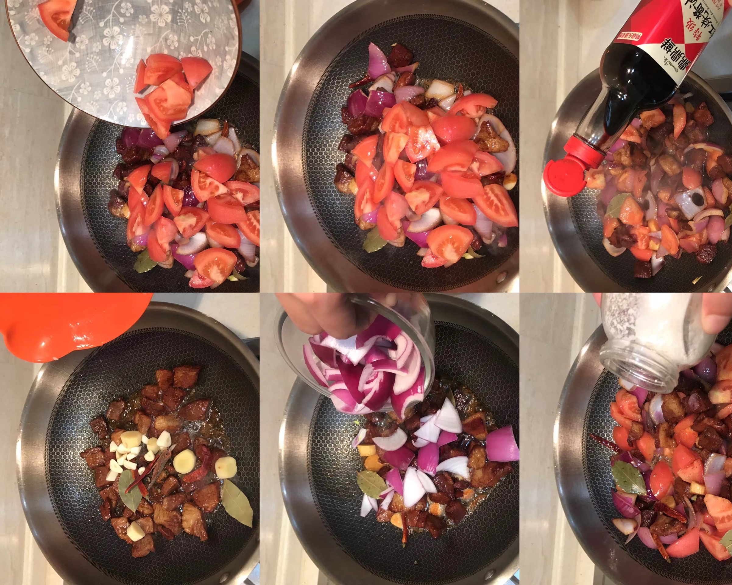 西红柿土豆炖牛腩的做法 步骤5