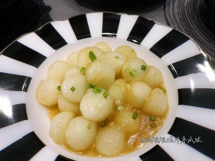 能吃出肉肉香的冬瓜球~太太乐鲜鸡汁快手菜