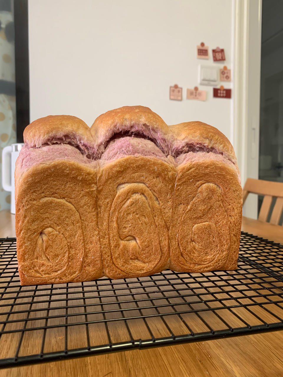 汤种紫薯吐司（只需一次发酵，省时省力）