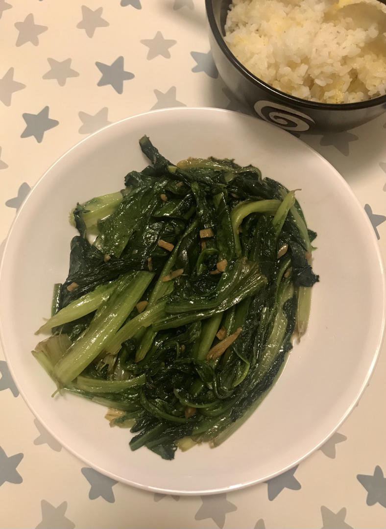 清炒油麦菜